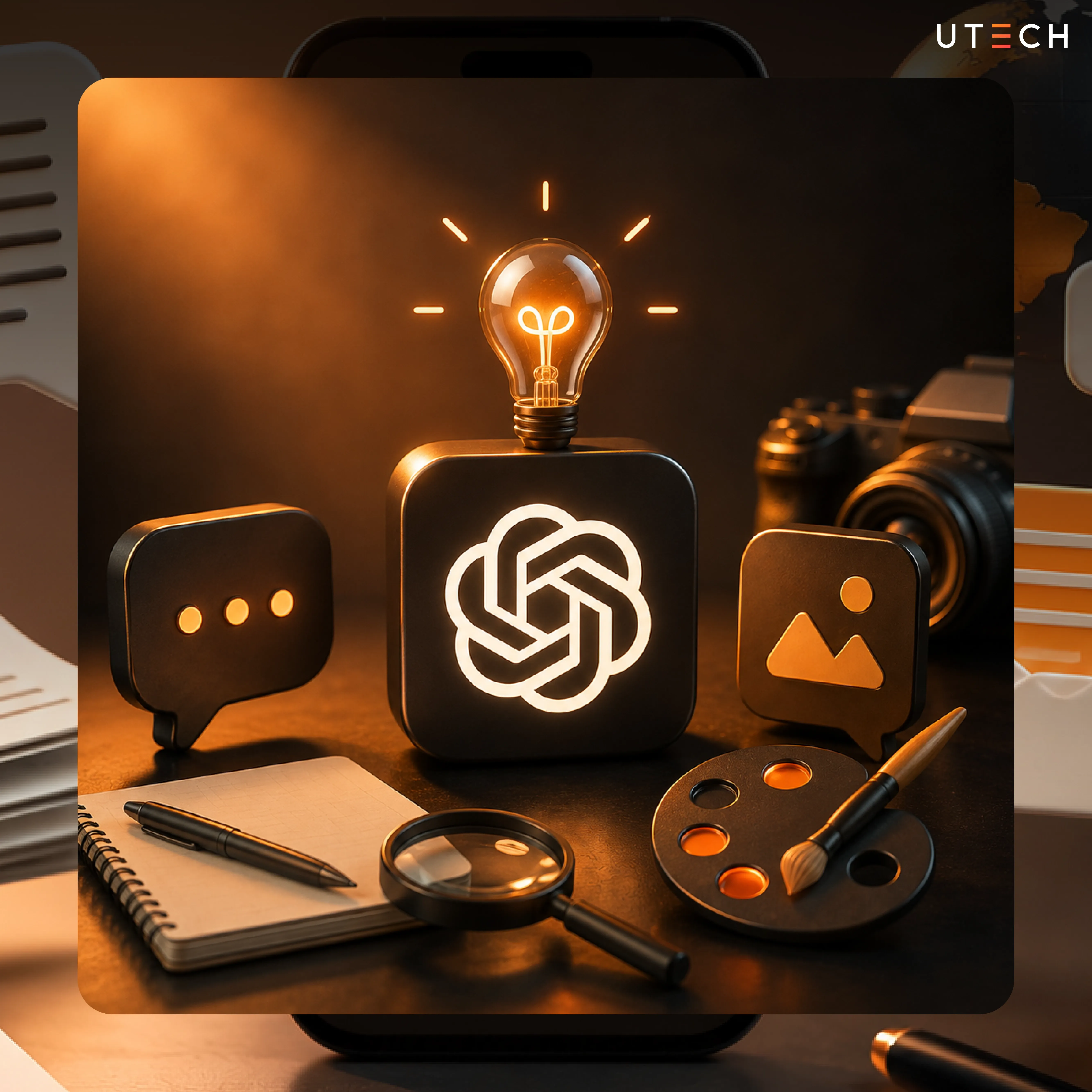 ตัวอย่างการใช้ GPT บนมือถือเป็นผู้ช่วย AI สำหรับค้นหาไอเดีย วิเคราะห์ข้อมูล เขียนเนื้อหา และทำงานสร้างสรรค์