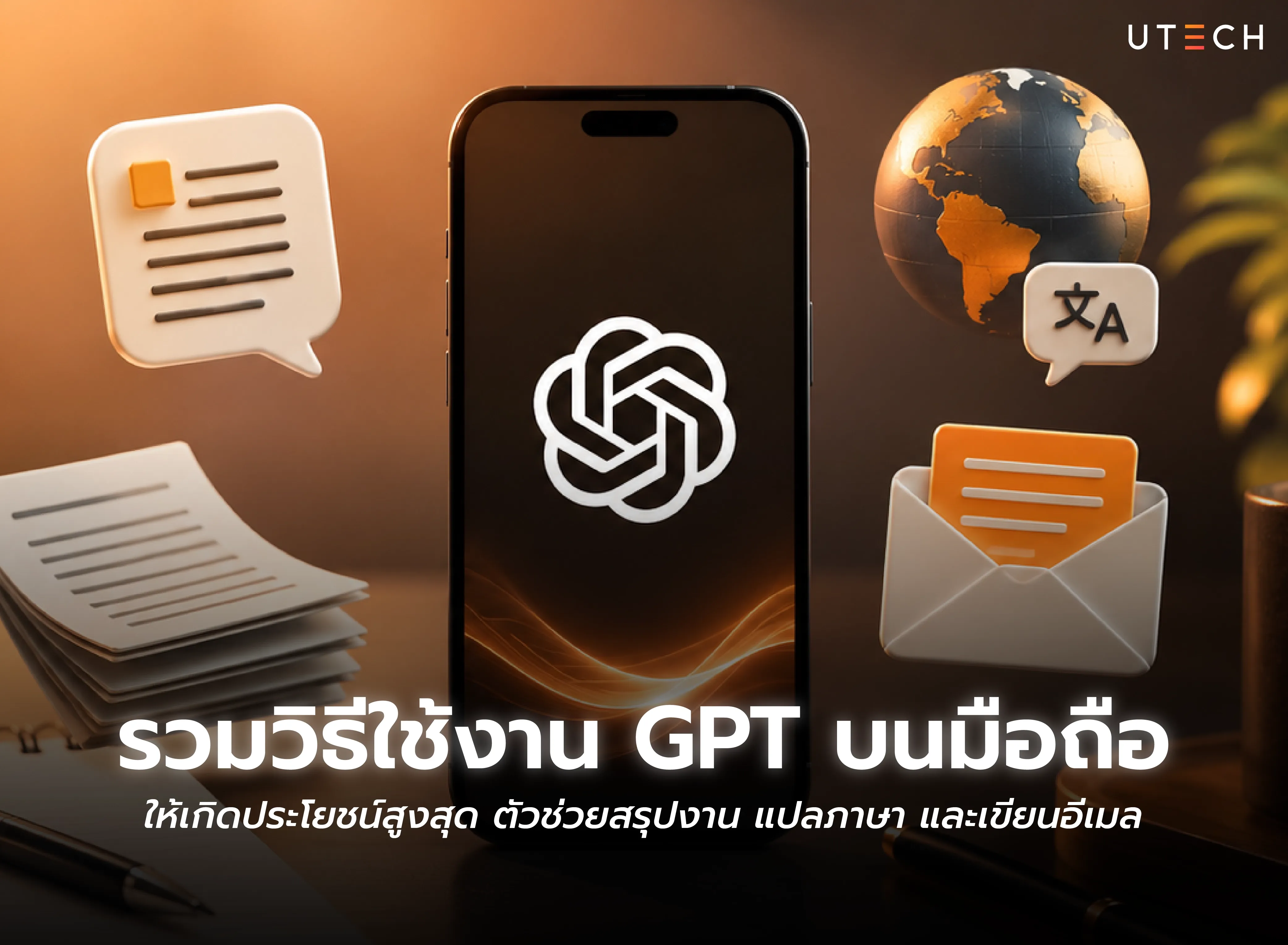 รวมวิธีใช้งาน GPT บนมือถือ ช่วยสรุปงาน แปลภาษา และเขียนอีเมลให้สะดวกรวดเร็วยิ่งขึ้น