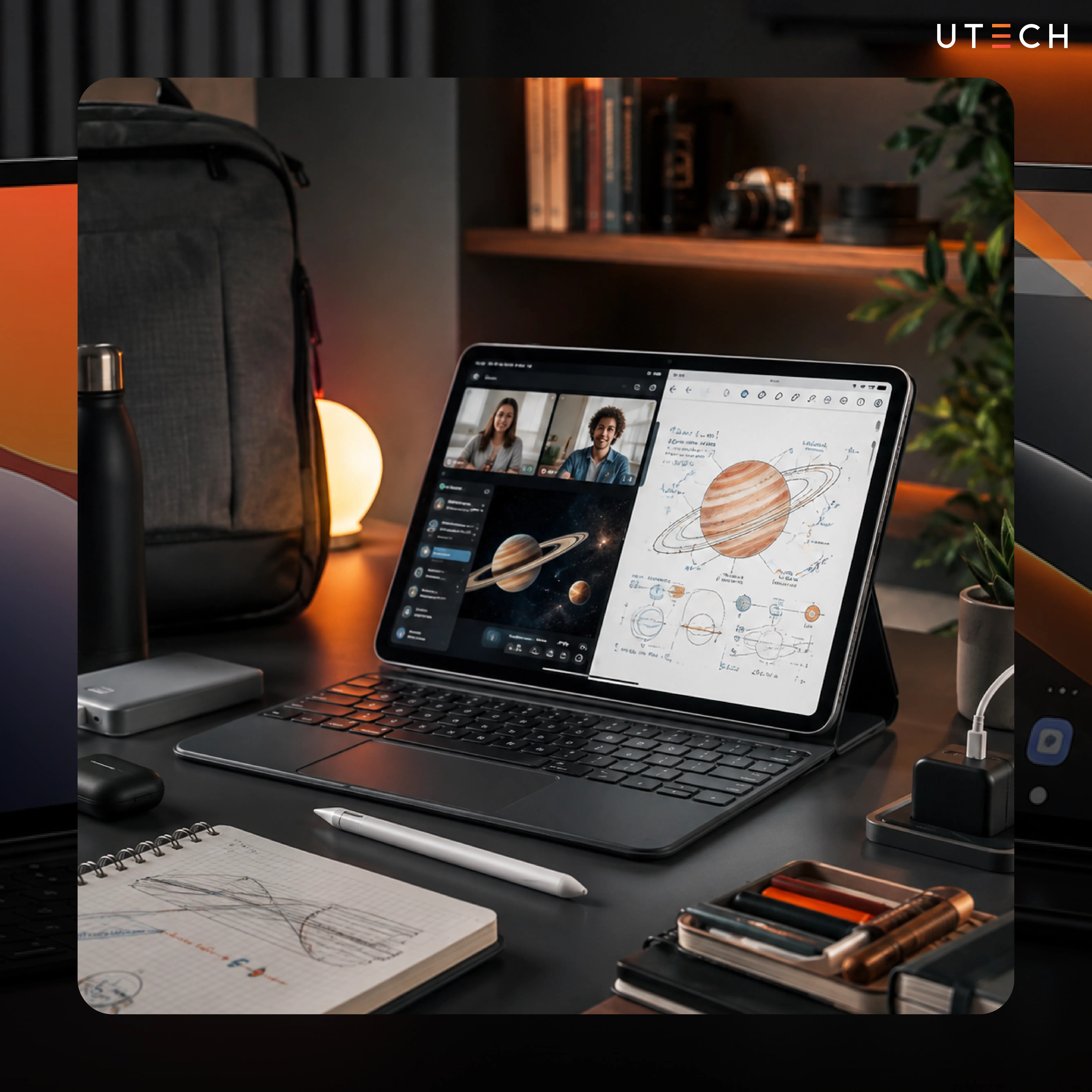 iPad สำหรับวัยเรียน ใช้เรียนออนไลน์ จดโน้ต ทำงาน และใช้งานร่วมกับคีย์บอร์ดและปากกา