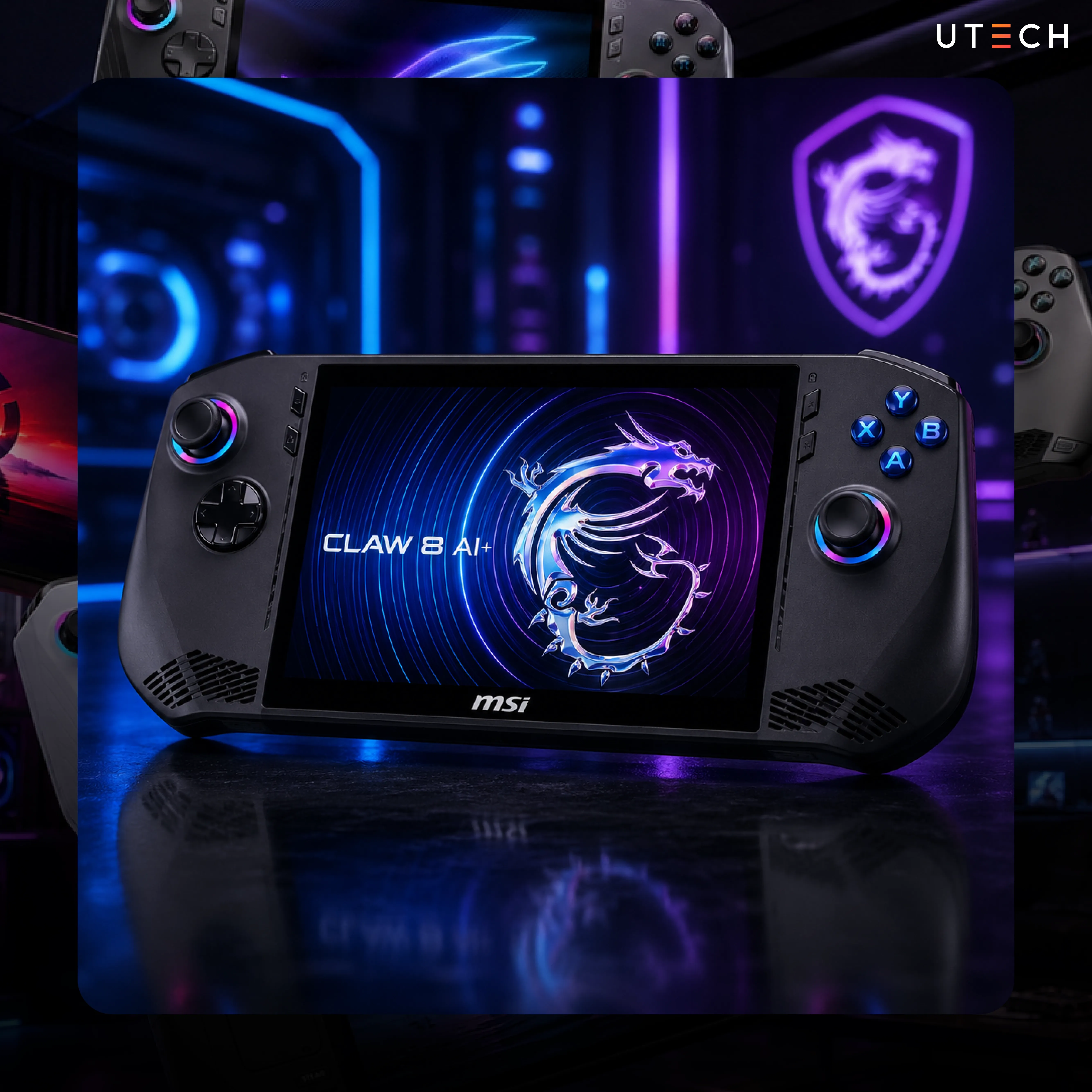MSI Claw 8 AI+ เครื่องเกมพกพา PC Gaming Handheld ขับเคลื่อนด้วยชิป Intel รองรับการเล่นเกม Windows ได้อย่างลื่นไหล