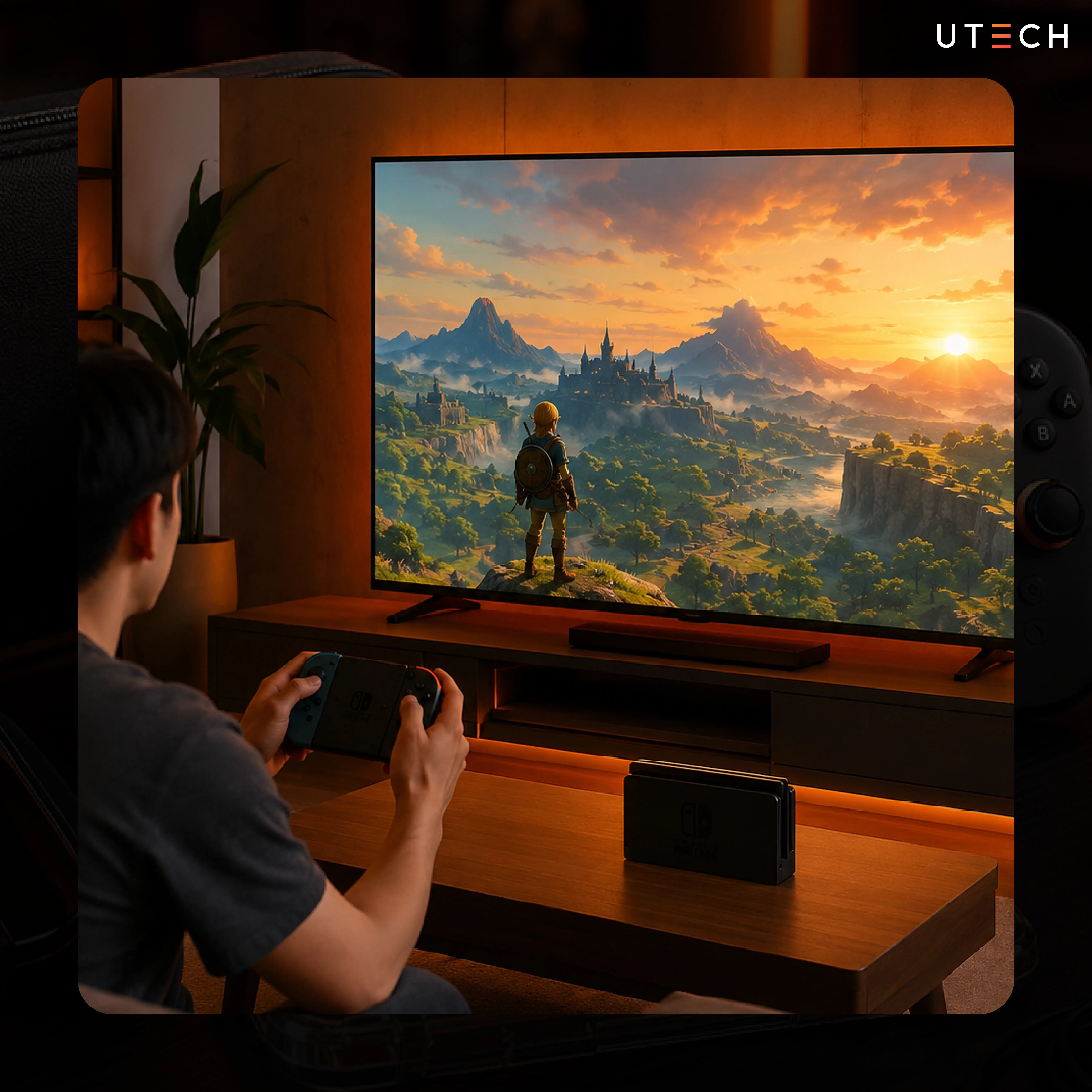 Nintendo Switch 2 เชื่อมต่อทีวีผ่าน Dock สำหรับเล่นเกมบนหน้าจอใหญ่ รองรับการเล่นแบบ Console และ Multiplayer ภายในบ้าน