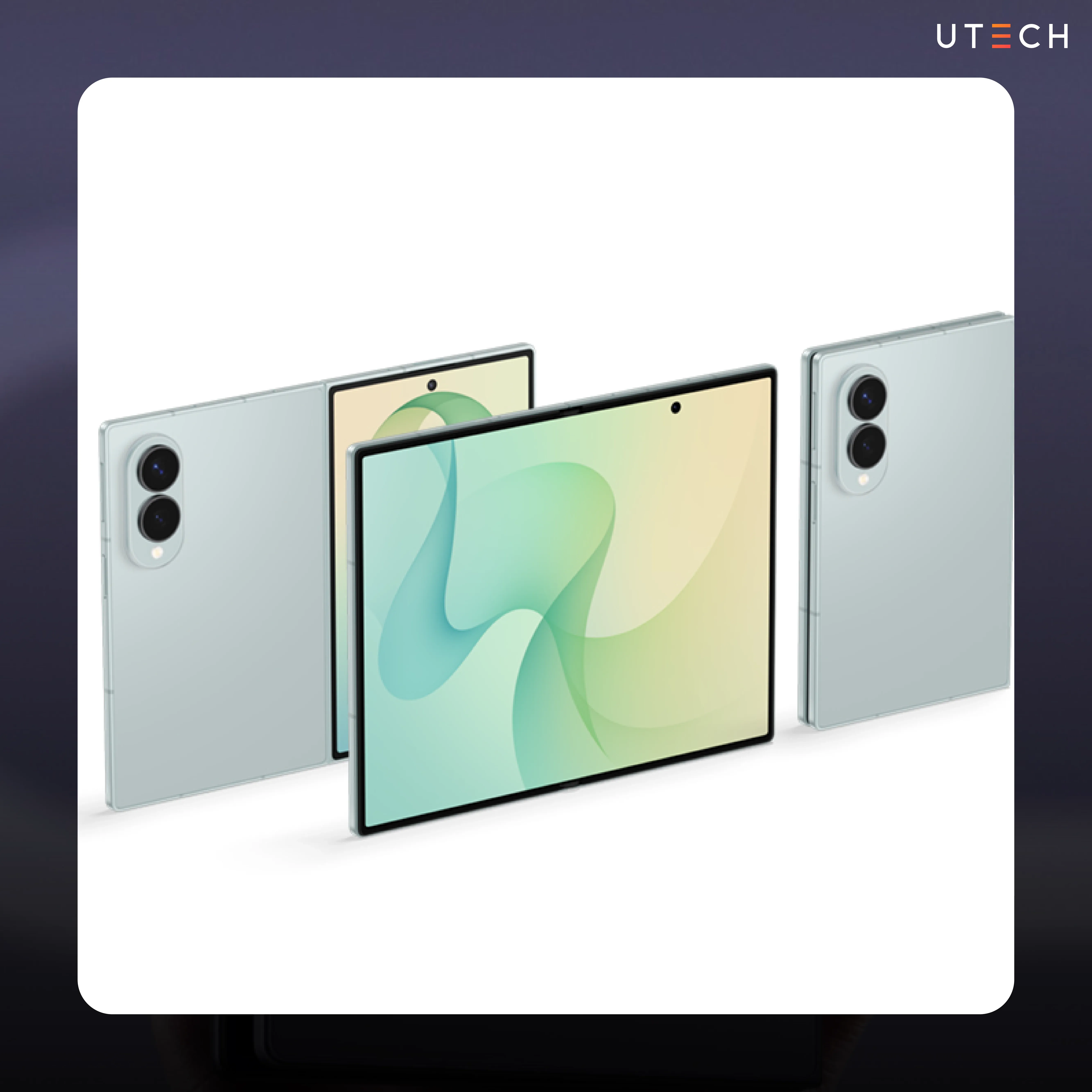 ดีไซน์ Samsung Galaxy Z Fold 8 ทั้งหน้าจอด้านนอกและหน้าจอพับด้านใน