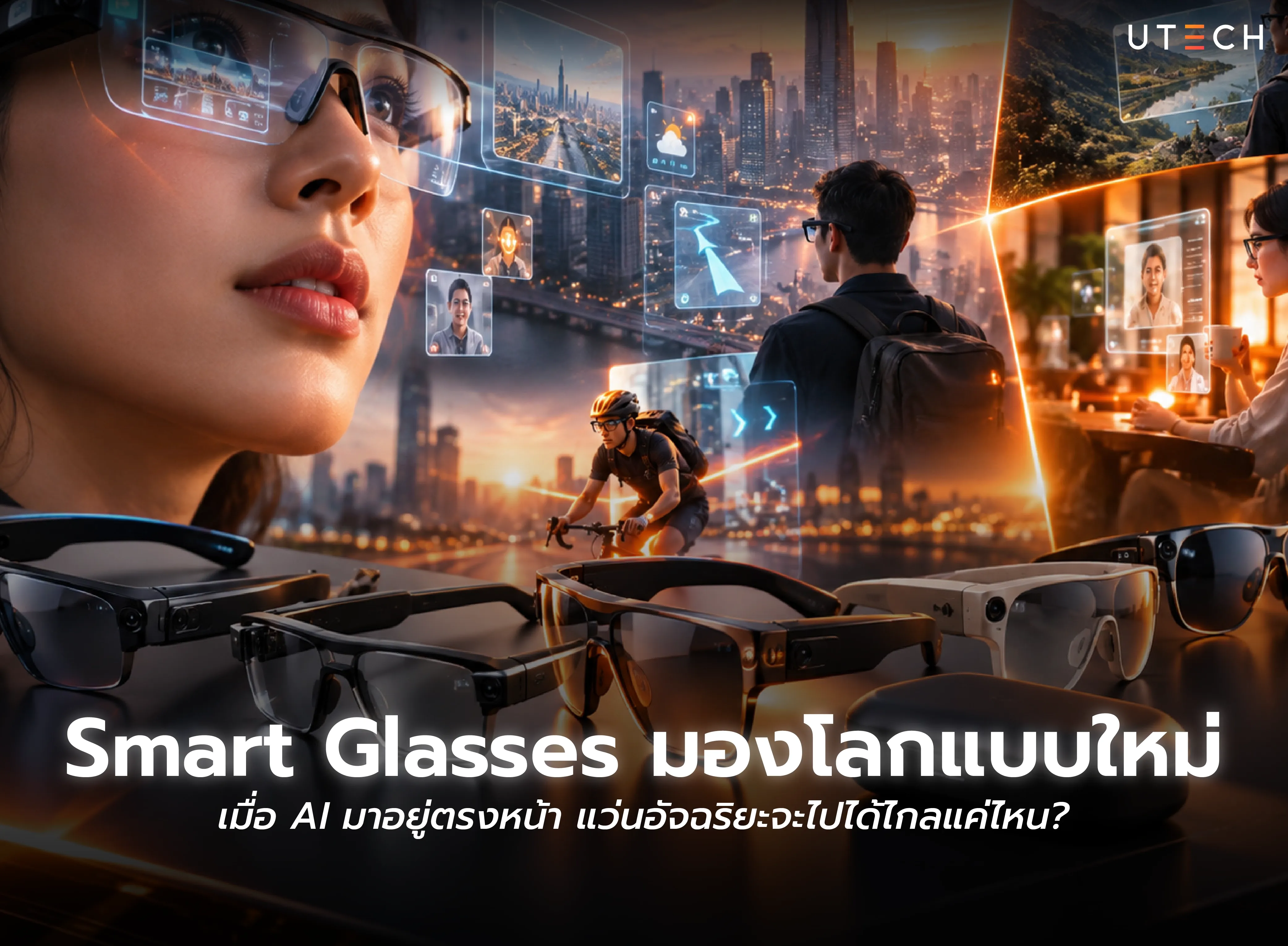 Smart Glasses แว่นอัจฉริยะ AI กับเทคโนโลยีแห่งอนาคตสำหรับการใช้งานในชีวิตประจำวัน