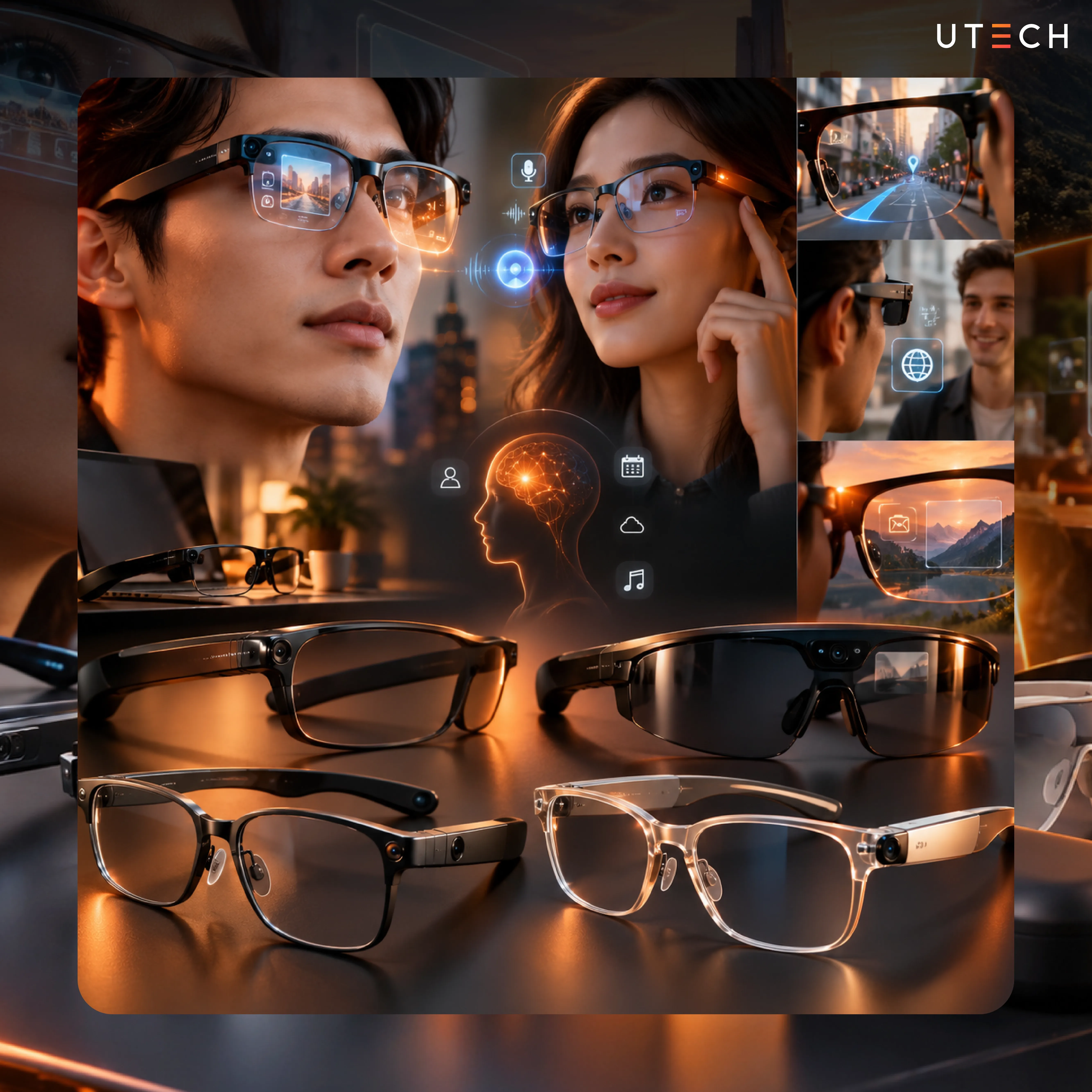 แว่น Smart Glasses พร้อมฟีเจอร์ AI ช่วยนำทาง สื่อสาร และแสดงข้อมูลแบบอัจฉริยะ