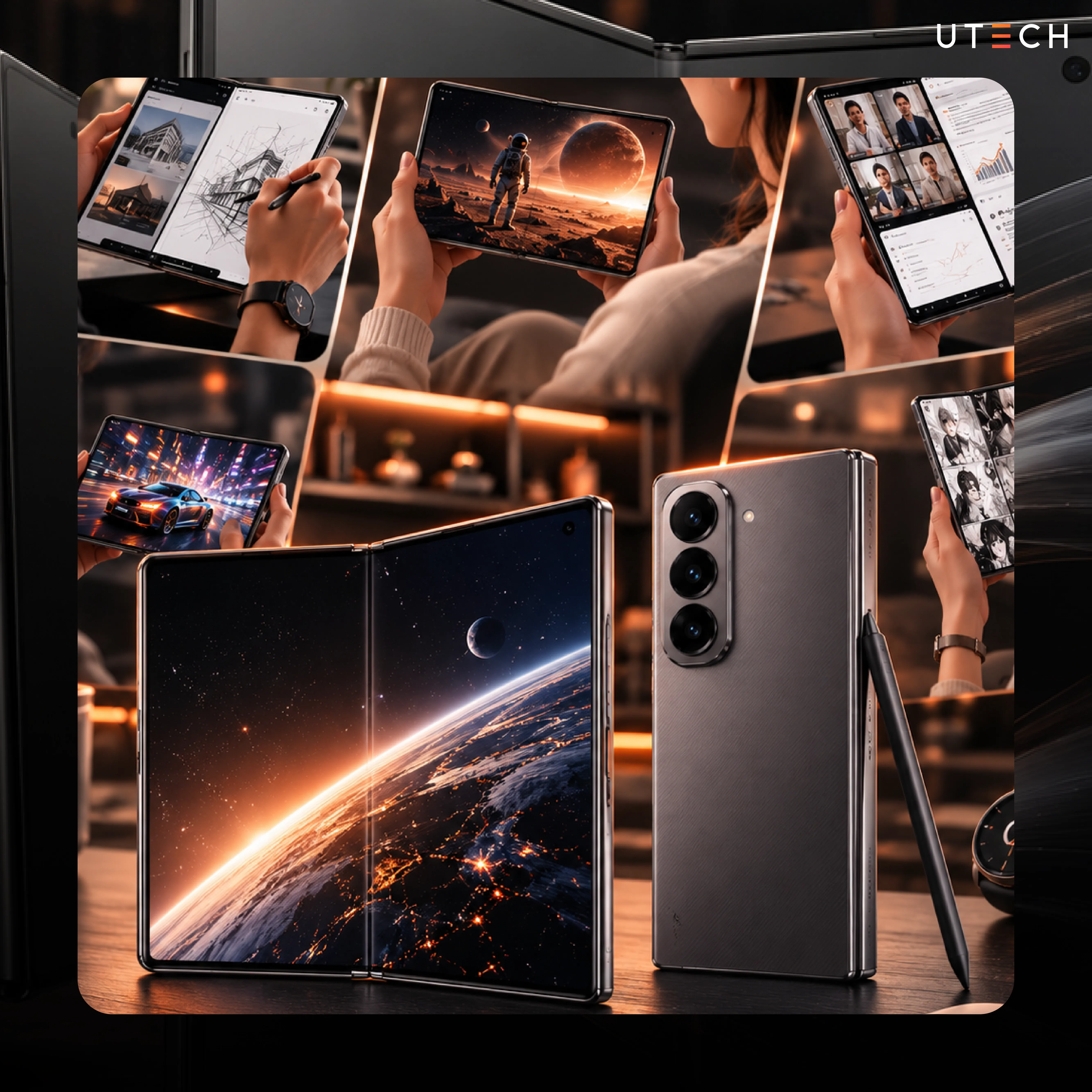 Samsung Z Fold 8 ดีไซน์ตัวเครื่องแบบจอพับขนาดใหญ่ พร้อมหน้าจอ AMOLED และบานพับรุ่นใหม่